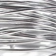 Fil alu déco métallique OASIS 2 mm coloris Argent par 5 m