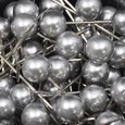 Epingle à tête xxl coloris Argent 20 pces Diam 15 mm x 75 mm 