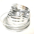 Alu plat coloris Argent par 10m env.