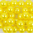 Perle 14 mm coloris Jaune par 35