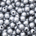 Perle 10 mm coloris Argent par 120