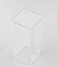 Vase cube Plexiglas Cristal haut 25 cm