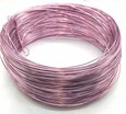 Fil alu déco métallique OASIS 1 mm coloris rose.