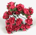 Bouquet de mini-rose par 20 pièces coloris Fuchsia