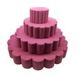 Gateau cannelé couleur Fushia