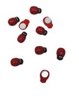 Coccinelle auto collante 13 mm Rouge par 10 pièces 