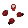 Coccinelle auto collante 25 mm Rouge par 4 pièces .