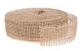 Ruban jute coloris naturel par 40 mètres.