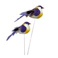 Oiseau sur tige Parme x 2