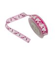 Ruban papillons rose x 1M.