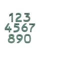 Chiffre 3 en mousse florale