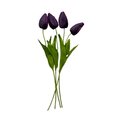 Bouquet de 4 tulipes Violette artificielles.