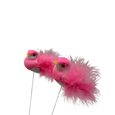 Oiseau sur tige rose x 2