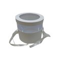 Boite à chapeau ronde blanche avec plexi GM