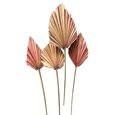 Lot de 4 feuilles de palmier rose pastel sur tige