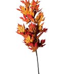 Branche feuille d'érable orangée artificielle x1
