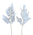 Lot de 2 petites feuilles de fougères préservées couleur blanche. Lot de 2 petites feuilles de fougères préservées couleur blanche.