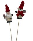 Pique ours et père noel en bois. Pique ours et père noel en bois.