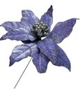 Fleur de poinsettia lilas violet x 1
