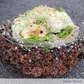 Coussin mousse florale Deuil.
