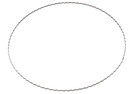 Anneau acier ondulé pour confection couronne diam 25cm.