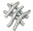 Bois flotté pailleté couleur argent