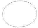 Anneau acier ondulé pour confection couronne diam 15 cm