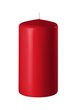 Superbe Bougie cylindre rouge x 1
