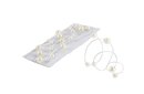 Perle sur fil OASIS argent coloris ivoire