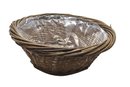 Panier corbeille Rond Osier Couleur Naturelle.