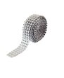 Ruban strass argent par 1 mètre