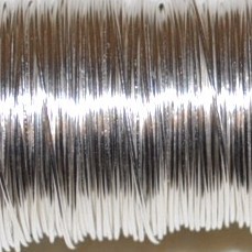 Fil laiton Argent, 0,5 mm, Long 50 M, 100grs.