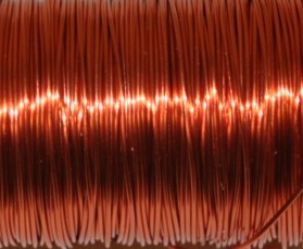 Bobine fil de fer 100 gr coloris Orange cuivre
