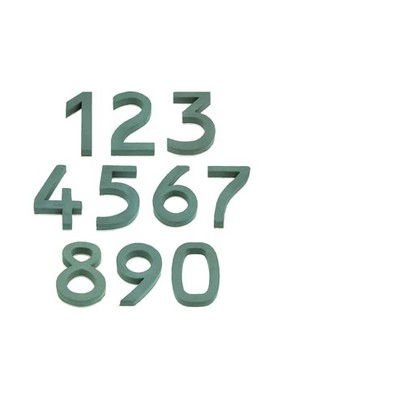 Chiffre 6 en mousse florale