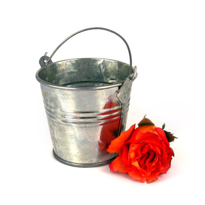 Seau zinc naturel diamètre 8 cm 