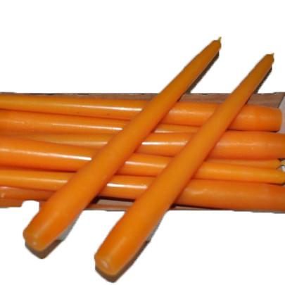 Bougie flambeau 7 heures orange x 1