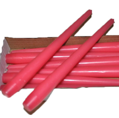 Bougie flambeau 7 heures Fushia x 1