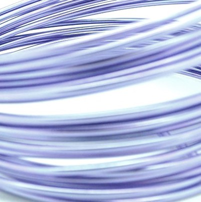 Fil alu déco métallique OASIS 2 mm coloris Lilas parme par 5 m