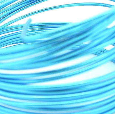 Fil alu déco métallique OASIS 2 mm coloris Turquoise par 5 m