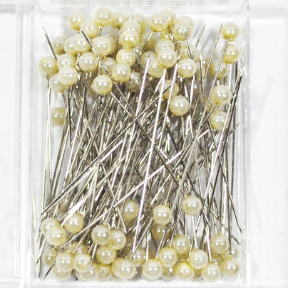 Epingle à tête coloris Champagne 144 pces Diam 6 mm x 65 mm