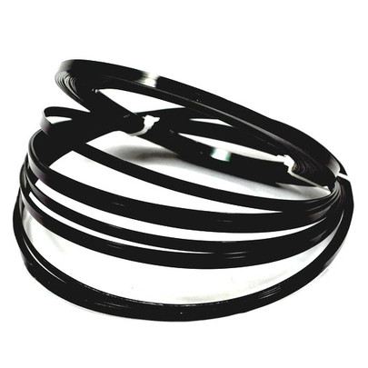 Alu plat coloris Noir brillant par 10 m