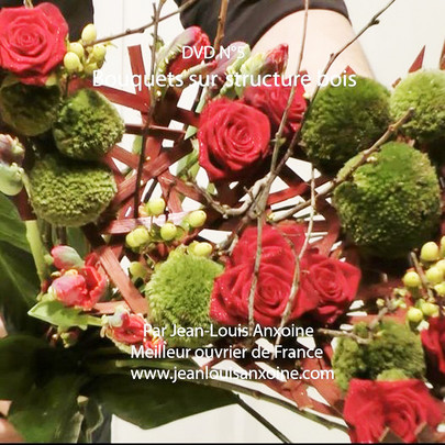 DVD cours d'art floral N°5 Bouquet sur structure bois