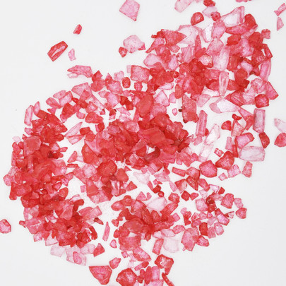 Pierre de verre par 500 grs Rouge 