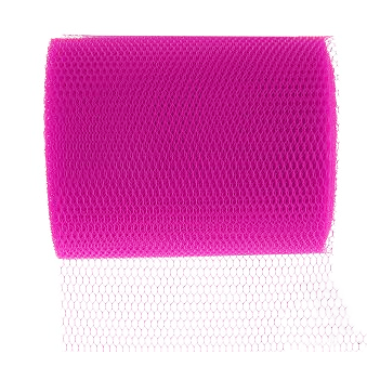 Ruban tulle Rose fuchsia 8 cm par 10 m