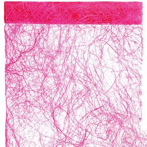 Chemin de table Abaca Fuchsia