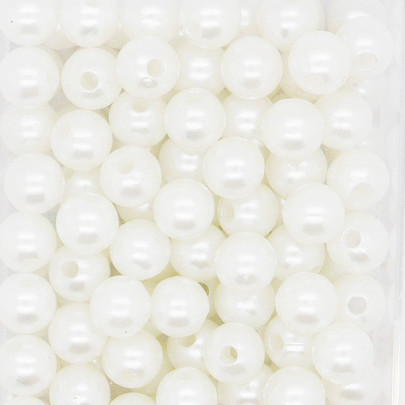 Perle 10 mm coloris Blanche par 115