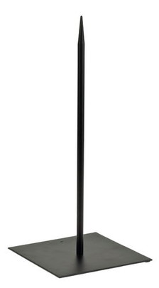 Support pique métal base pointe 40 cm