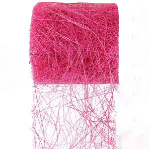 Ruban abaca couleur Rose Fuchsia