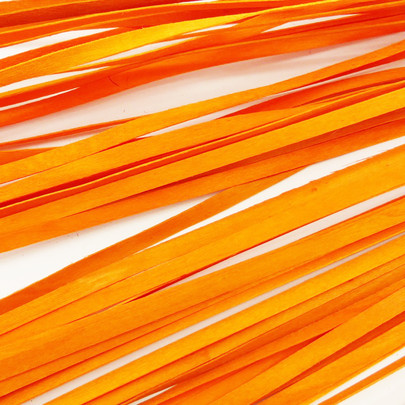 Ruban de bois petite largeur couleur orange