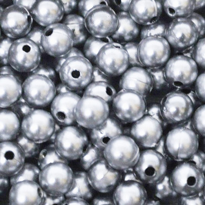 Perle 10 mm coloris Argent par 120